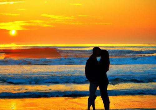 Strolling in Love: Beachside Hand-in-Hand Adventures