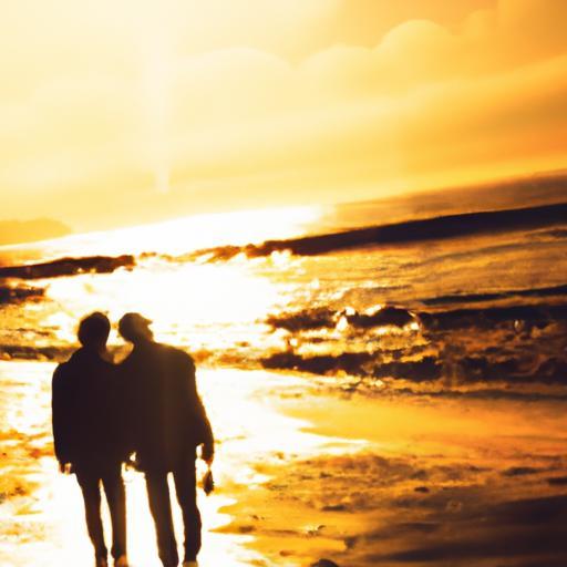 Romantic Beach Escapes: Hand in Hand Walks at Dusk