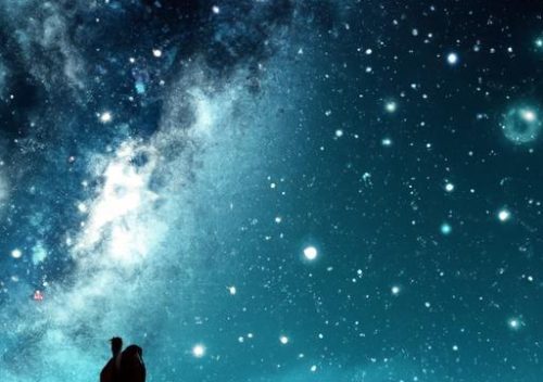 Embracing the Universe: A Romantic Evening Beneath Stars